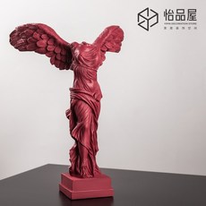 인테리어 석고장식 석고상 장식대호 승리의 여신조각 컬러수지 조각 북유럽 거실 창의예술 장식품, 02 브라운 라지