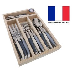 Laguiole Jean Dubost Cutlery Set 라귀올 장듀보 커트러리 세트 아뜰리에 블루 24피스