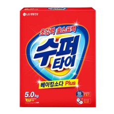 엘지 수퍼타이 찬물전용 세탁세제 카톤 5kg (겸용), 1개