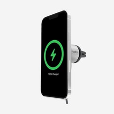 [100%정품] 벨킨 맥세이프 15W 차량용 무선 충전기 거치대 WIC008bt Belkin MagSafe Wireless Charger Stand for Vehicles, 1개