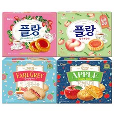 청우 플랑 딸기 160g+납작복숭아 160g+그랑쉘 사과 195g+얼그레이자몽 190g(총4개), 4개