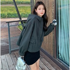 간절기 등산 스포츠 초경량 홑겹 방수 허리스트링 남성 여성 윈드브레이커 정소민 수지 바람막이 A15
