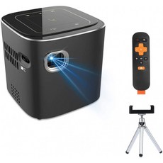 미니프로젝터 KKUYI 50 ANSI Lumen Portable Projector 3000 LUX 120" LED 프로젝터 ±40° 전자 키스톤 보정 가정용 및 업무, 단일옵션