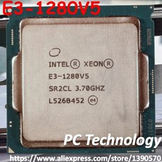 SR2LC E3 프로세서 80W 무료 1280 CPU LGA1151 V5 쿼드 코어 E3-1280V5 E3-1280 배송 제온 8M 3.70GHz V5 인텔