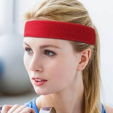 1pc 스포츠 머리띠 sweatband 남여 탄성 땀 수건 머리 헤어 밴드 휘트니스 농구 러닝 여성 요가 헤어 밴드|땀흡수밴드|, 1개, Black Headband, Free Size