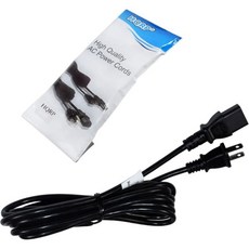 HQRP 10피트 AC 전원 코드는 야마하 AVENTAGE RX A1040 A2040 A3040 A740 A840 홈 시어터 리시버 메인 케이블 UL 목록과 함께 작동합니다, Black