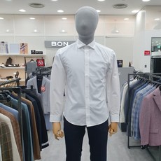 본 BON19FW신상품 와이드카라 면폴리스판혼용셔츠 BN9FBA350WH