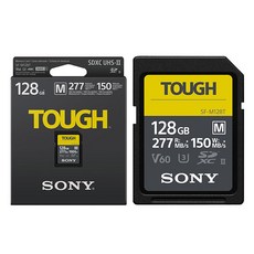 소니정품 SD카드 UHS-II V60 R277/W150 SD카드 방수 방진 TOUGH 128G 256G 512G, 128GB