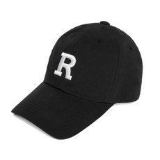 HW-BC066C VRT Initial Cotton Cap│Black