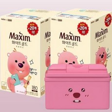 맥심 잔망루피 아이스박스 화이트골드
