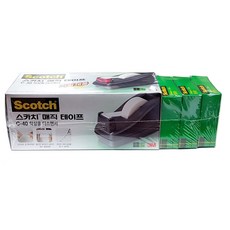 3M 스카치 매직테이프 C-40 3DEAL 탁상용 디스펜서 + 리필 18mm x 32m, 1개
