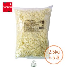 썬리취 모짜렐라 골든피자치즈 (PA) 냉동, 5개, 2.5kg