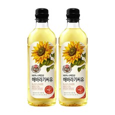 백설 해바라기씨유 900ml 2개