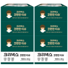 크리넥스 코편한 각티슈 1겹, 100매, 8개