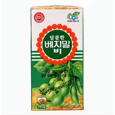 베지밀 달콤한 비 두유, 190ml, 48개