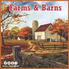 Farms & Barns 2021 Wall Calendar: 8.5 x 8.5 Inch Country Side Farms Paperback, Independently Published