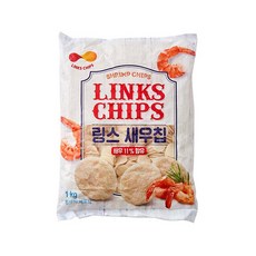 링스코리아 링스 새우칩 안주 스낵 과자, 1kg, 7개 - 링스