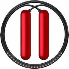 TANGRAM Factory Smart Rope-LED 내장 점프 로프 (빨강 중간), 단일옵션