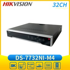 DS-7732NI-M4 Hikvision M 시리즈 스마트 기능 네트워크 비디오 녹음기 32ch 8K NVR 4 SATA H.265, 아무도, Au 플러그, 1개 - 씨씨티비녹화기