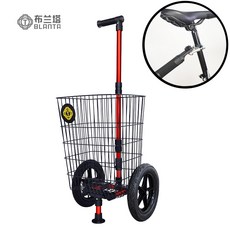 자전거트레일러 캐리어 수레 자전거카트 산타자 웨건 브렌타 마운틴 리어카, 【i12 싱글 바】(시트 튜브 연결)