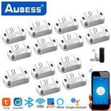 Tuya 10A 16A 미니 와이파이 스위치 무선 원격 제어 라이트 타이머 DIY 모듈 알렉사와 함께 작동 Google 홈 스마트 라이프, [02] 16A, 1개
