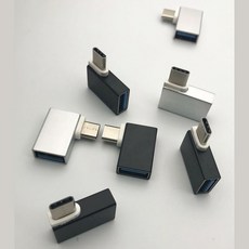 90도 유형 C USB 3.1 OTG 어댑터 변환기 LETV Nokia Pad Huawei Honor 8 ZUK Z2 PRO LG Type C samsung oppo 케이블 전화, 검정