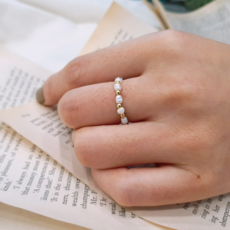 레이어드진주반지