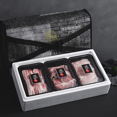 [농협안심한돈] 명품 한돈 돼지고기 선물세트 3호 1.3kg (삼겹살500g/목살500g/항정300g), 1개