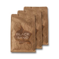 [블랙샌드] 친환경 커피박 고양이모래 (3.5kg / 7.7L) x 3 구성, 3개, 7.7L