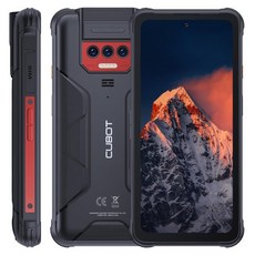 Cubot King Kong 8 방수 IP68/IP69K 12GB RAM(6GB+6GB 확장) 256GB ROM(1TB 확장 지원) NFC 10600mAh, 3)Red 256G6 그램