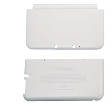 후면 전면 케이스 블루 커버 게임 보호 및 닌텐도 콘솔 3DSXL 하우징 실버, 1개, 3) matte white
