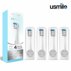 Usmile 유스마일 전동칫솔 전용 스마트 소프트 클린 PRO03 리필 칫솔모 (4개입), PRO03(4개입) / 화이트, 1개