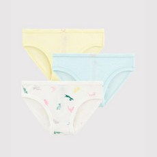 PETIT BATEAU 여아 캣&솔리드 팬티 3PACK 세트