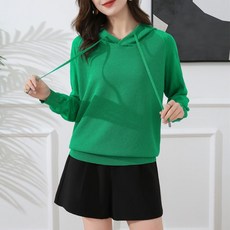 (봄여름용) 여성용 부드러운 얇은 니트후드티 11color