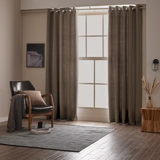 아일렛형 하비드 암막커튼 긴창 (145x233cm) 빈티지초코 1장