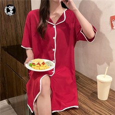 가운 흰색 얼음 반팔 카디건 쉬폰 잠옷 실크 복장