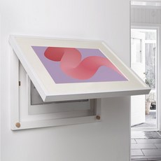 빈티지 현대 추상화 풍경화 벽화 액자 벽걸이 그림 복이오는, 미터 박스 전자 거울_44x56cm