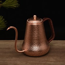 구리 주전자 찻주전자 홈카페 티주전자 양조 빈티지 가정용, 900ml 커피 포트