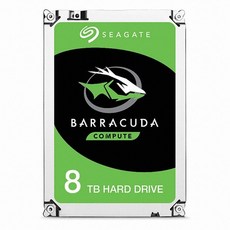 씨게이트 바라쿠다 데스크탑용 Barracuda 5400RPM 256MB HDD, 8TB, ST8000DM004 - 8tbhdd