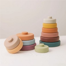 스토리블록 실리콘 탑 쌓기 놀이 세트