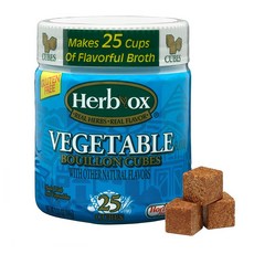 Herb Ox 부용큐브 25개입 12팩 베지터블 HERB OX Vegetable Bouillon Cubes 25 Cubes (Pack of 12), 1
