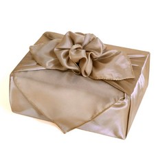 정담은보자기 공단 보자기 55 x 55cm 예단 명절 답례품 선물포장, 10장, No.16 골드브라운