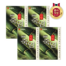 LG생활건강 죽염 비누 100G 1입 x 4개, 단일옵션