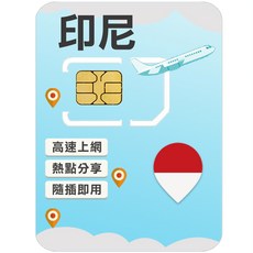印尼第一大電信上網卡 （適用峇里島/雅加達/泗水）, 1個, 5 日, 每日無限量吃到飽