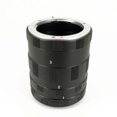 Panasonic Olympus OM 시스템용 매크로 확장 튜브 3 링 매크로 4/3 M43 MFT 카메라 렌즈 OM1 OM5 EM1 EM5 EM10 EP5 EPL6 GX7 GH, 한개옵션0, 1개