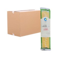 [박스] 청정원 스파게티면 250g 40입 대용량 업소용 식자재 명절음식 캠핑음식, 40개