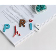PARIS 좌석 소품 냉장고 현관 데코 3개 보관 부부 판