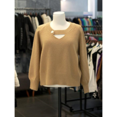 르니앤맥코이 르니앤맥코이 세이브존03 넥라인 포인트 벌룬 소매 펄 니트 ML01KN703FJY-1 (12517925)