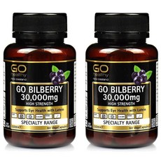 GO healthy 고헬시 빌베리 30 000mg, 2개, 60정