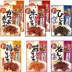 일본 닌벤 가쓰오 후리가케 촉촉한 본격3종 세트, 6가지맛  세트(8개)개